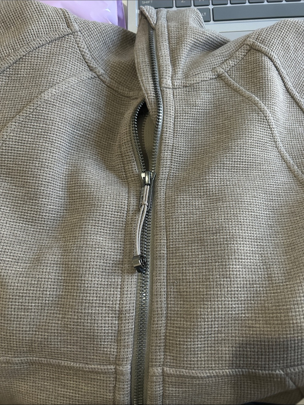 Lululemon Scuba Oversized Full zip Hoodie Waffle - Picture 3 of 3